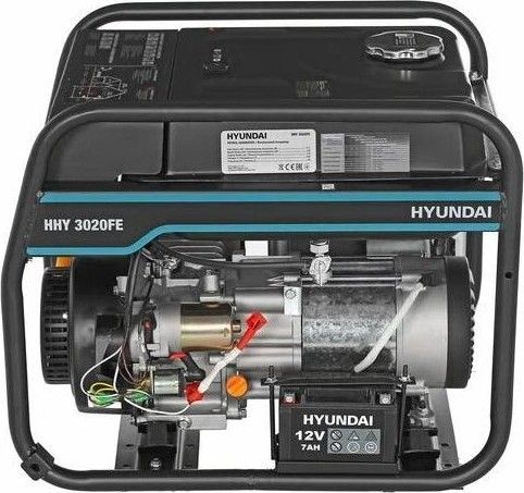 Бензиновый генератор Hyundai HHY 3020FE для гаража фото