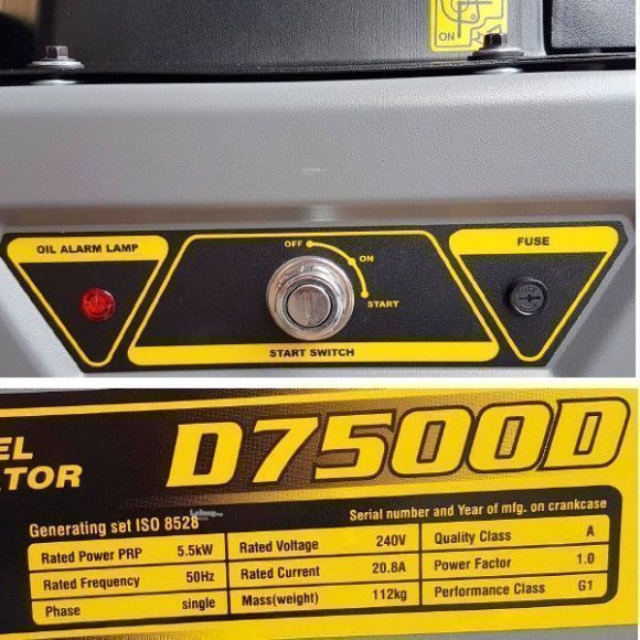 Дизельный генератор Loncin LCD7500D 54152 портативный фото