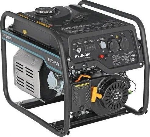 Бензиновый генератор Hyundai HHY 3020FE для гаража фото