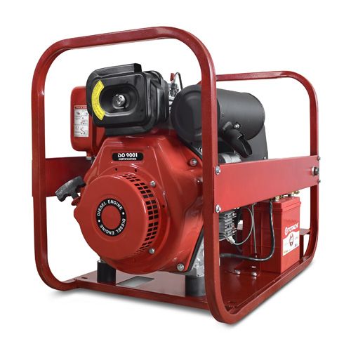 Дизельный сварочный генератор REDVOLT 192FAE-220MDC-B EPDRW220MDCE-S 4-х тактный фото