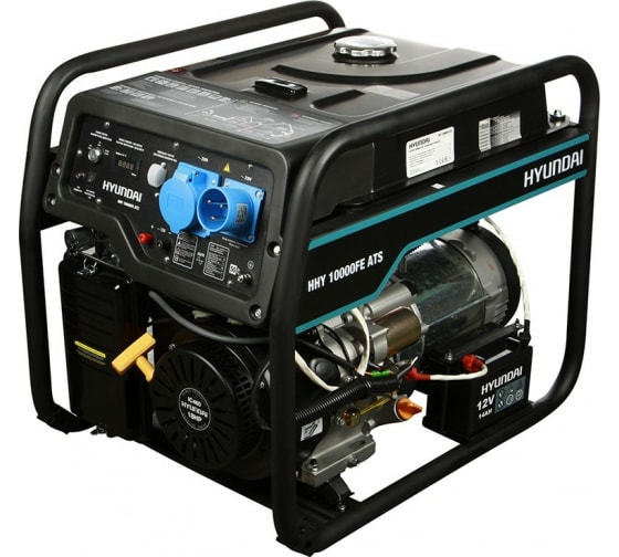 Бензиновый генератор Hyundai HHY 10000FE ATS с автозапуском для гаража фото