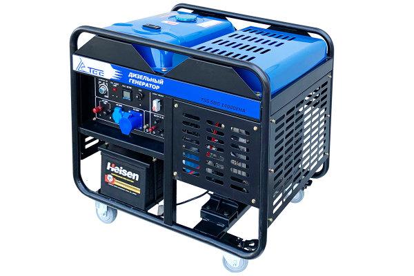 Дизельный генератор ТСС SDG 14000EHA в кожухе МК-3.1 111134 4-х тактный фото