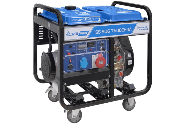 Дизельный генератор ТСС SDG 7500EH3A 100027 для гаража фото