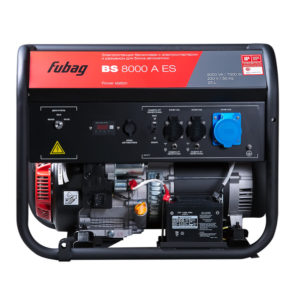 Бензиновый генератор Fubag BS 8000 A ES 4-х тактный фото