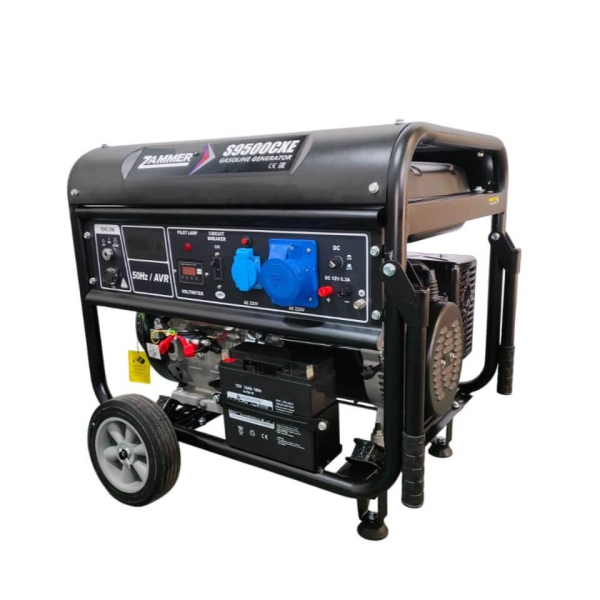 Бензиновый генератор Zammer S9500CXE для гаража фото