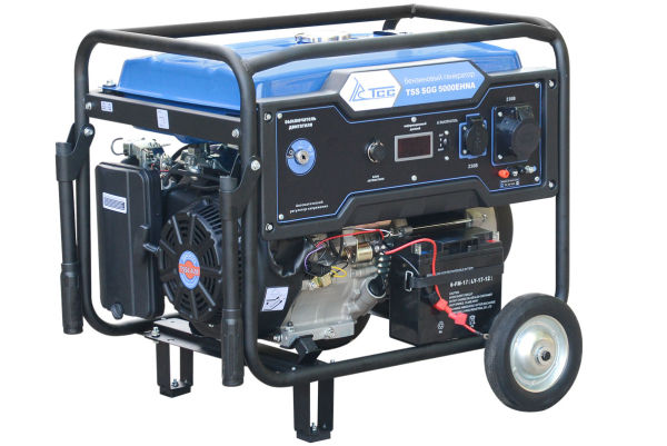 Бензиновый генератор ТСС SGG 5000EHNA для гаража фото