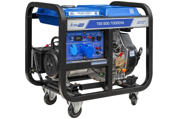 Дизельный генератор ТСС SDG 7000EHA 100033 синхронный фото