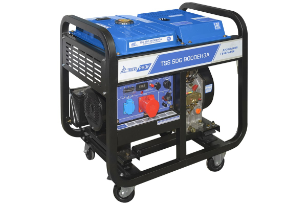 Дизельный генератор ТСС SDG 9000EH3A 100031 портативный фото