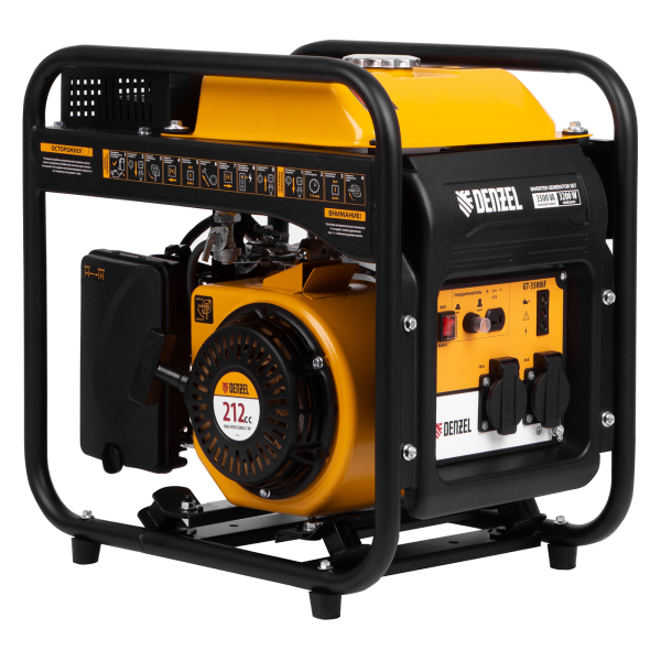 Бензиновый инверторный генератор DENZEL GT-3500iF передвижной фото