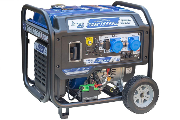Бензиновый инверторный генератор ТСС SGG 10000Ei с блоком АВР для гаража фото