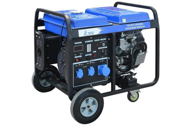 Бензиновый генератор ТСС SGG 10000EHA в кожухе МК-2.1 4-х тактный фото