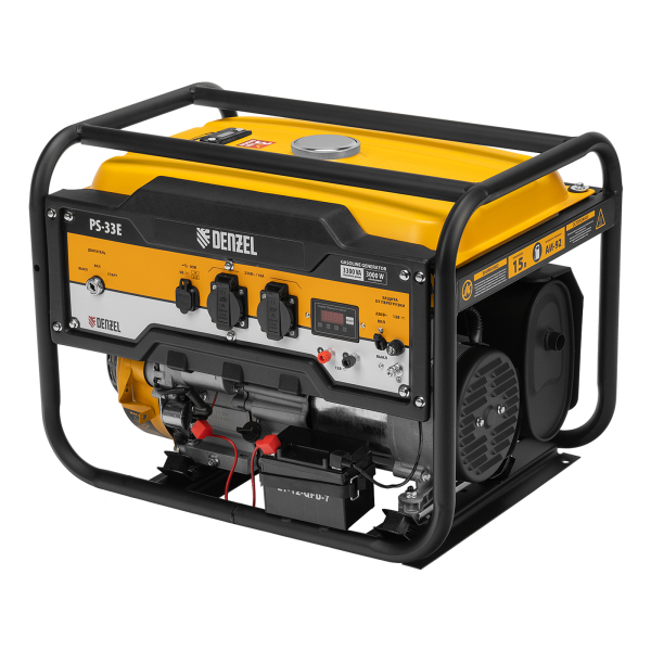 Бензиновый генератор DENZEL PS-33E 4-х тактный фото