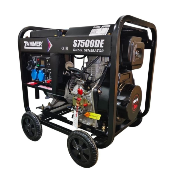 Дизельный генератор Zammer S7500DE S7500DE передвижной фото