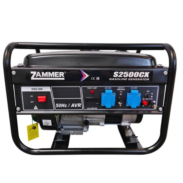 Бензиновый генератор Zammer S2500CX для гаража фото