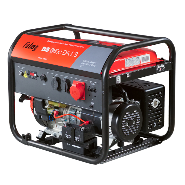 Бензиновый генератор Fubag BS 6600 DA ES 4-х тактный фото