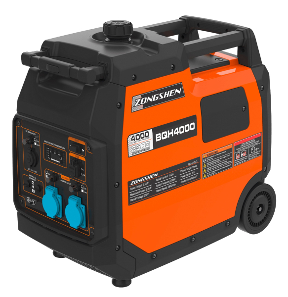 Бензиновый инверторный генератор Zongshen BQH 4000 E фото