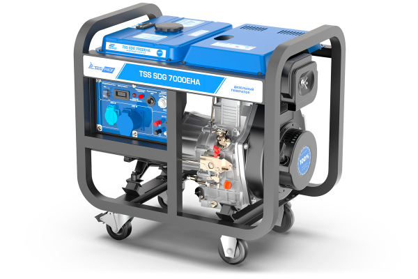 Дизельный генератор ТСС SDG 7000EH3A 100034 для гаража фото