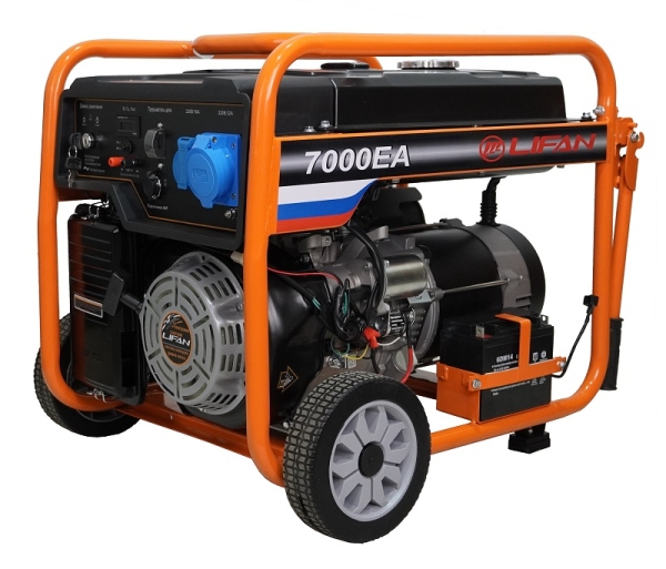 Бензиновый генератор Lifan 6 GF-5A (7000EA) для гаража фото