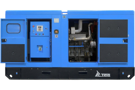 Дизельный генератор ТСС ЭД-150-Т400 в шумозащитном кожухе на прицепе фото