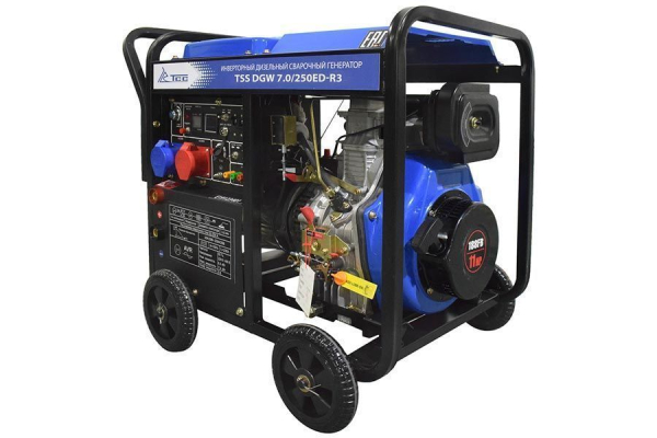 Дизельный сварочный генератор ТСС DGW 7.0/250ED-R3 026497 4-х тактный фото