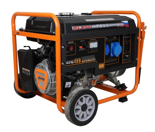 Бензиновый генератор Lifan 7 GF-6 (7500) 4-х тактный фото