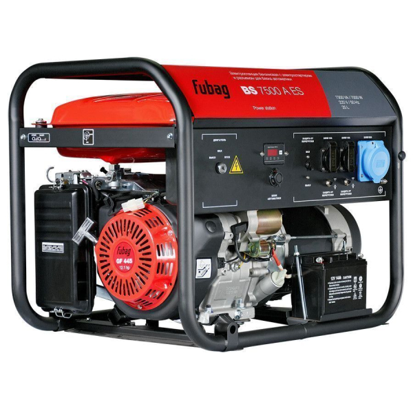 Бензиновый генератор Fubag BS 7500 A ES синхронный фото