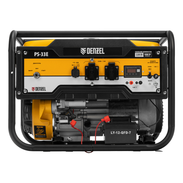Бензиновый генератор DENZEL PS-33E для дачи фото