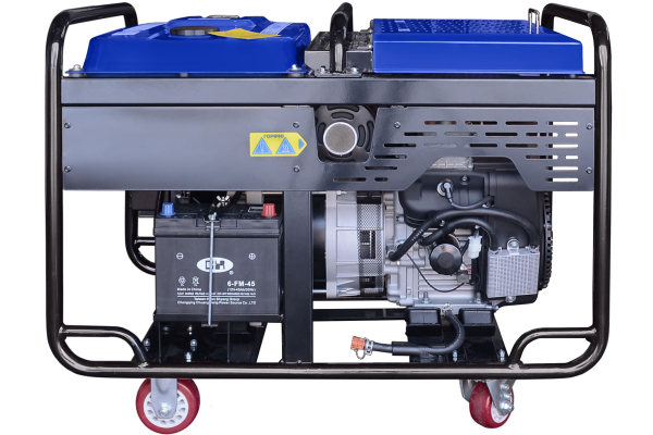 Бензиновый генератор ТСС SGG 12000EHLA в кожухе МК-2.1 уличный фото