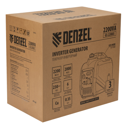Бензиновый генератор DENZEL GS-2200iS фото