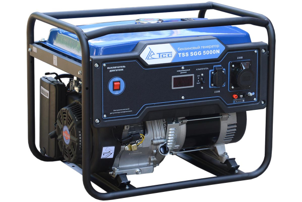 Бензиновый генератор ТСС SGG 5000N для гаража фото
