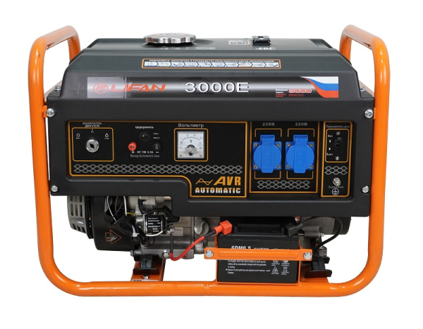 Бензиновый генератор Lifan 2.8 GF-7 (LF3000E) синхронный фото