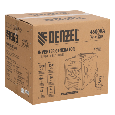 Бензиновый генератор DENZEL GS-4500iSE фото