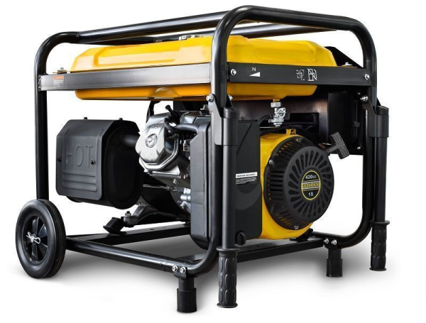 Бензиновый генератор RATO R6000E-L2W электростартер + колесный комплект синхронный фото