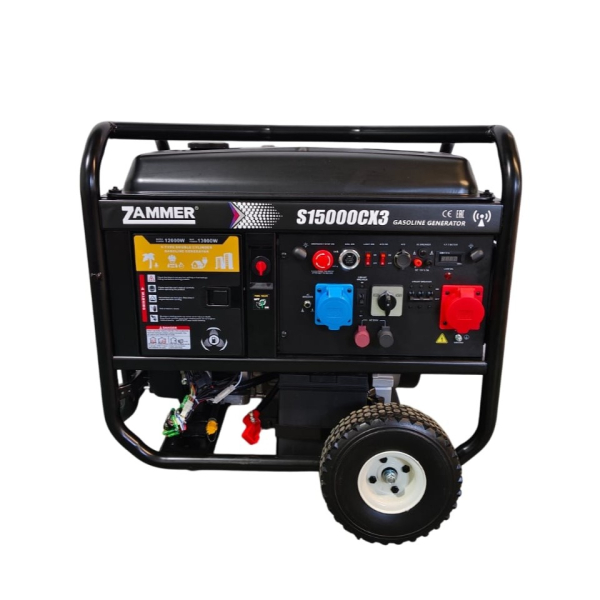 Бензиновый генератор Zammer S15000CX3 4-х тактный фото