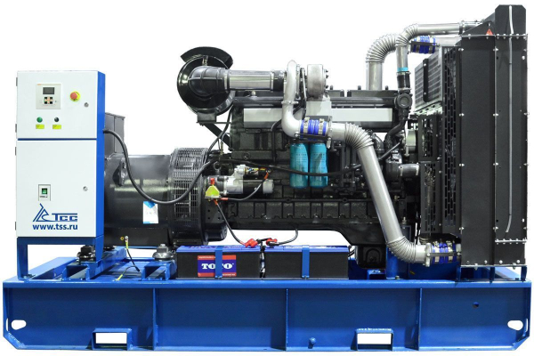 Дизельный генератор ТСС ЭД-250-Т400 в погодозащитном кожухе на прицепе 025286 4-х тактный фото