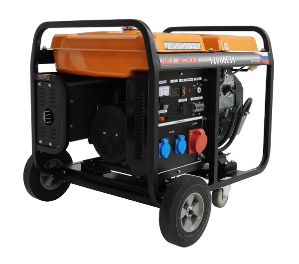 Бензиновый генератор Lifan 12000E3A для гаража фото