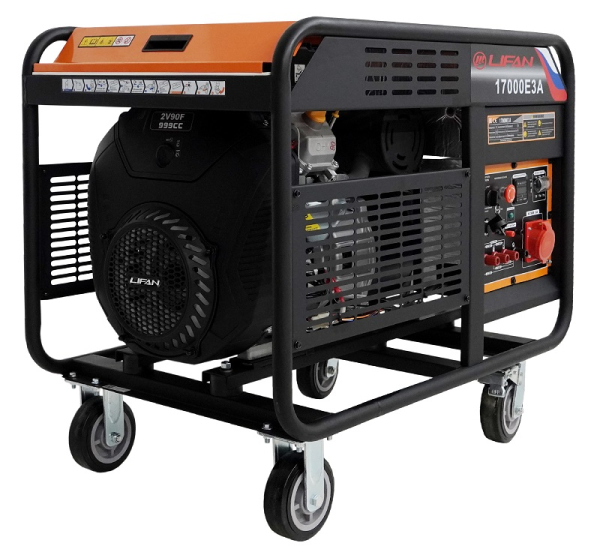 Бензиновый генератор Lifan 17000E3A 4-х тактный фото