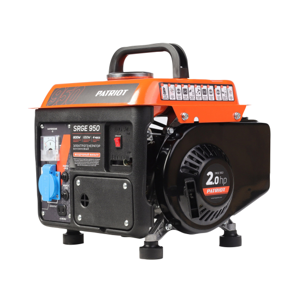 Бензиновый генератор PATRIOT SRGE 950 4-х тактный фото