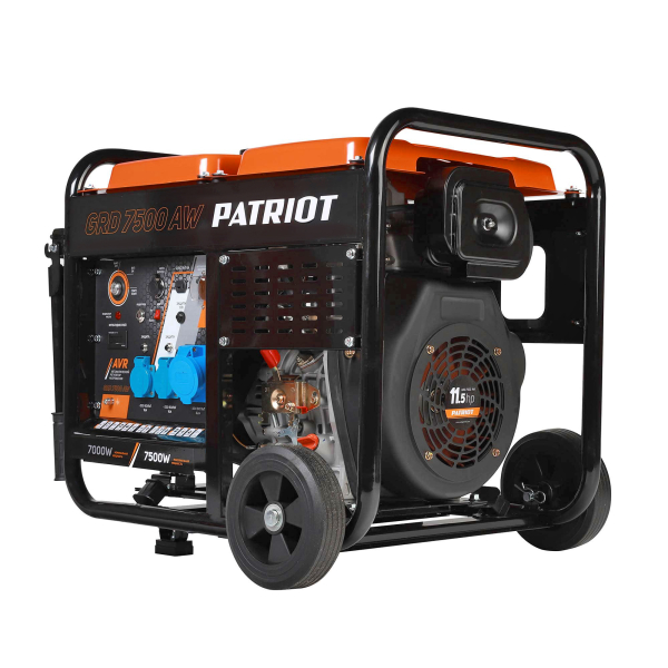 Дизельный генератор PATRIOT GRD 7500 AW 472702275 для гаража фото