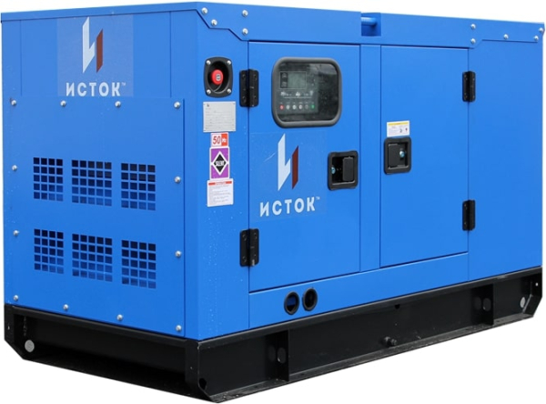 Дизельный генератор Исток АД12С-Т400-РПМ15 в кожухе с АВР  синхронный фото