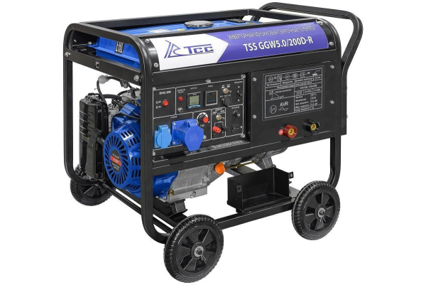 Бензиновый сварочный генератор ТСС GGW 5.0/200D-R 4-х тактный фото