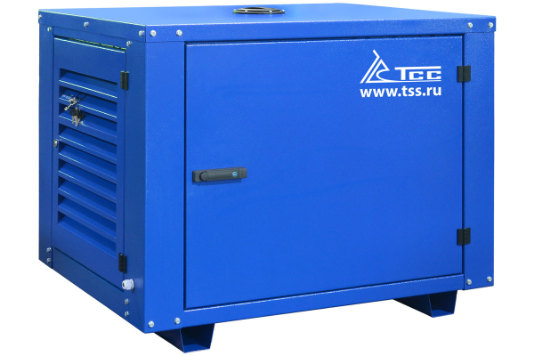Бензиновый генератор ТСС SGG 9000ELA в кожухе МК-1.1 уличный фото