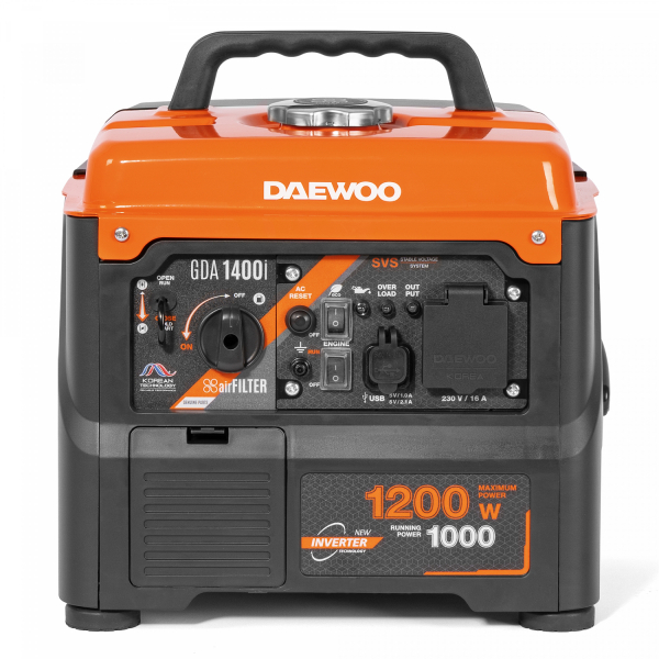Бензиновый инверторный генератор DAEWOO GDA 1400i для гаража фото