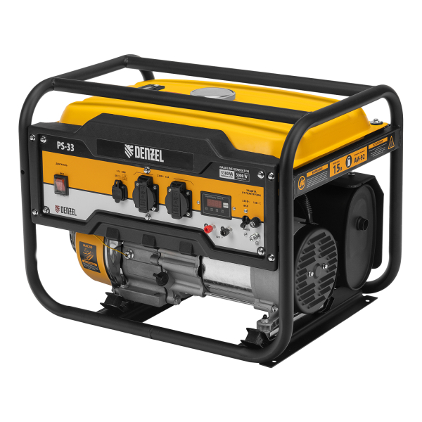 Бензиновый генератор DENZEL PS 33 4-х тактный фото