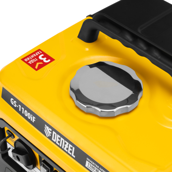 Бензиновый инверторный генератор DENZEL GS-1100iF передвижной фото
