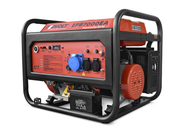 Бензиновый генератор REDVOLT EPB7000EA для гаража фото