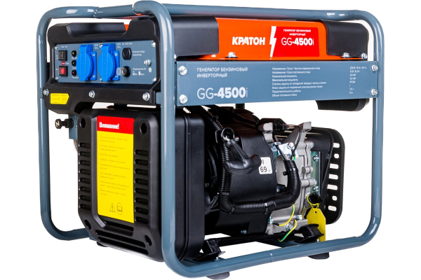 Бензиновый инверторный генератор КРАТОН GG-4500i 2-х тактный фото