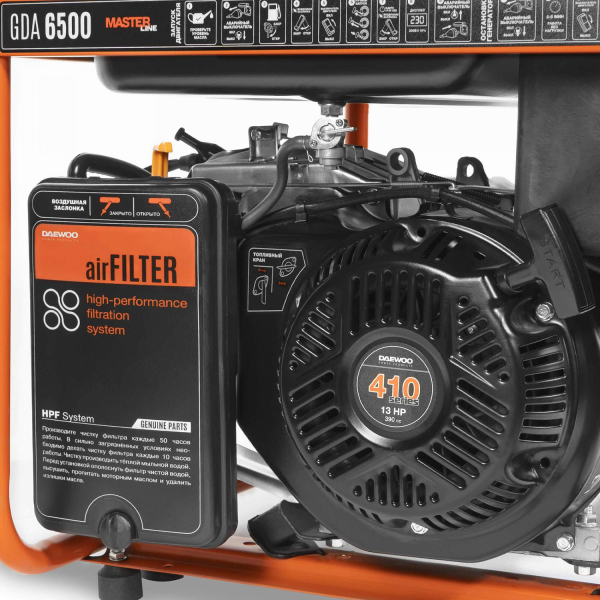 Бензиновый генератор DAEWOO GDA 6500 4-х тактный фото
