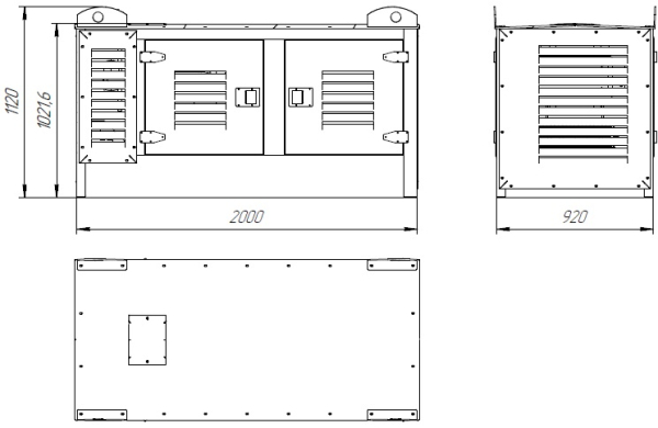 Дизельный генератор ТСС АД-7С-Т400-1РКМ18 026600 для гаража фото