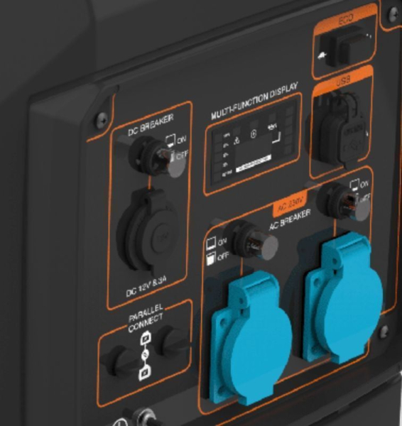 Бензиновый инверторный генератор Zongshen BQH 4000 4-х тактный фото